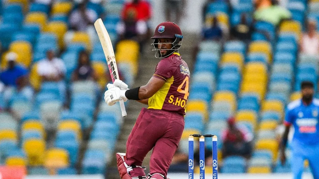 West Indies Captain Shai Hope in the second ODI vs India