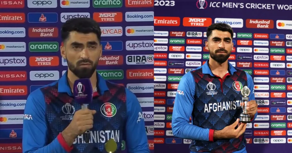 Ibrahim Zadran Dedicates His Player Of The Match Award To Afghans Who Were Deported Forcefully By Pakistan