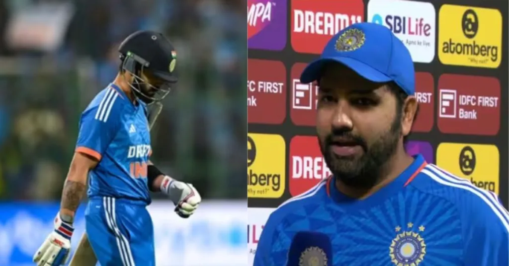 Rohit Sharma Defends Virat Kohli After He Failed To Perform In The Third T20I Against Afghanistan