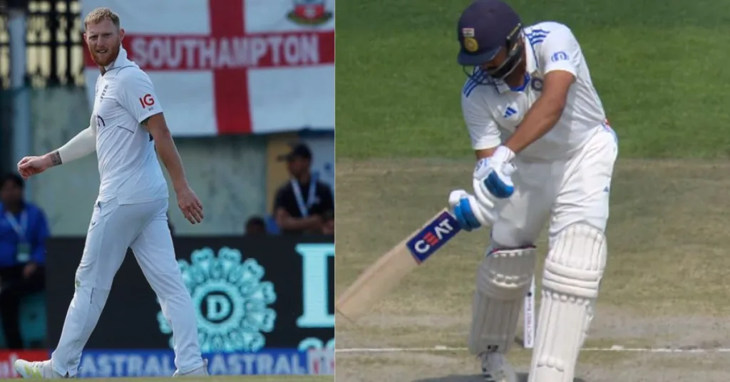 Shocking! Fans React To Ben Stokes As He Clean Bowled Indian Skipper Rohit Sharma On His Very First Ball Of INDvsENG Series