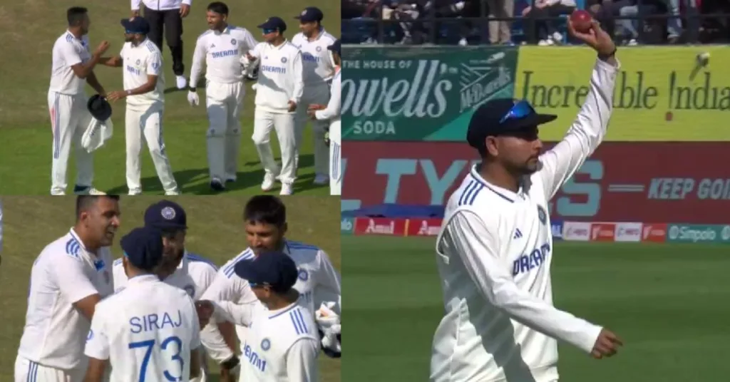 Mutual Respect! Ravichandran Ashwin Asks Kuldeep Yadav To Take The Ball And Lead The Team Off The Field