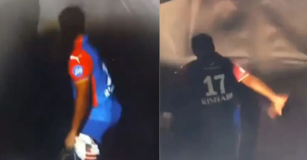 Angry Rishabh Pant Hits His Bat On The Wall After Poor Performance Against Rajasthan Royals